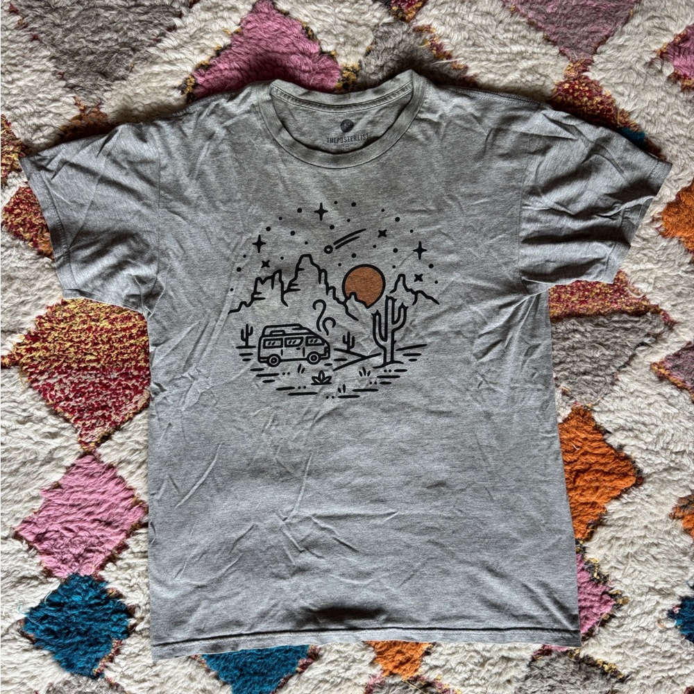 Gray Van Life Graphic T-shirt